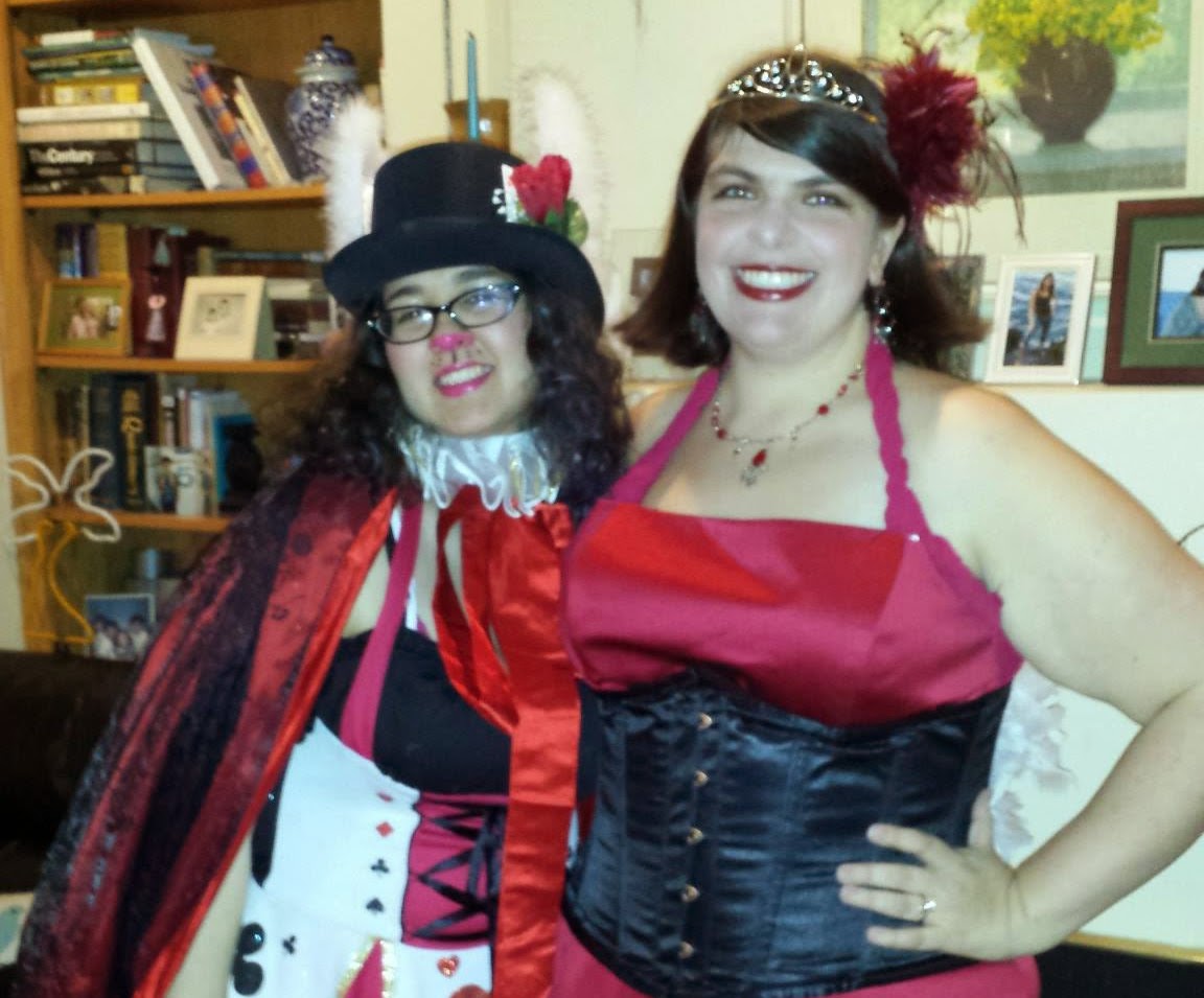 Sori as the White Rabbit, and Cass as the Red Queen